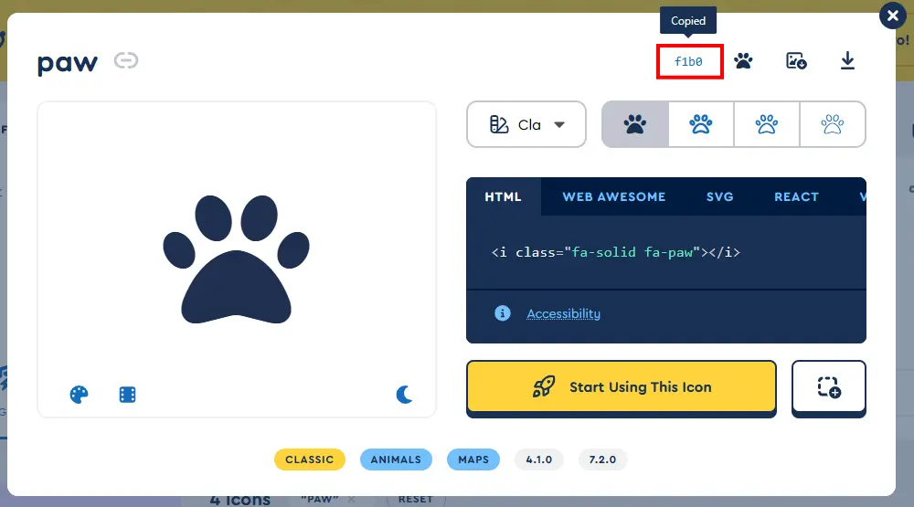 手順② 使用するアイコンを選ぶ